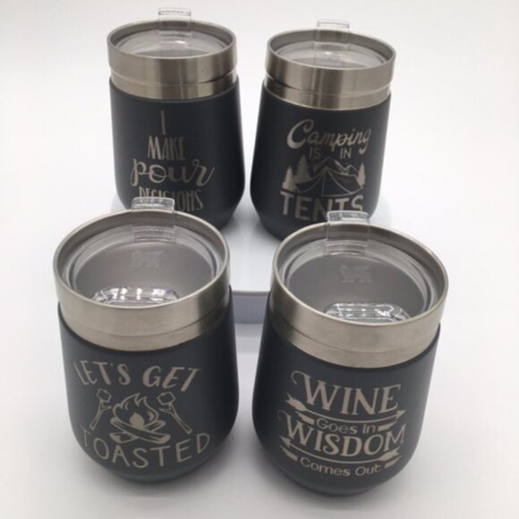 Stanley 10 oz. Go Everyday Wine Tumbler Custom Engraved with Lets Get Toasted - Picture 6 of 7